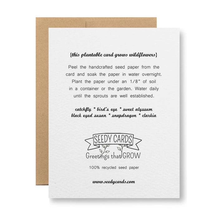 Plantable Greeting Card - Celebrate!