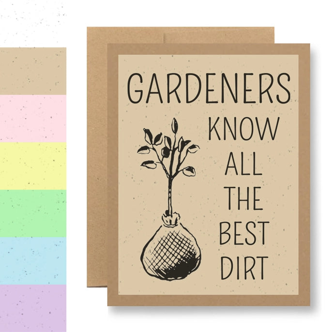 Plantable Greeting Card - Know the Best Dirt