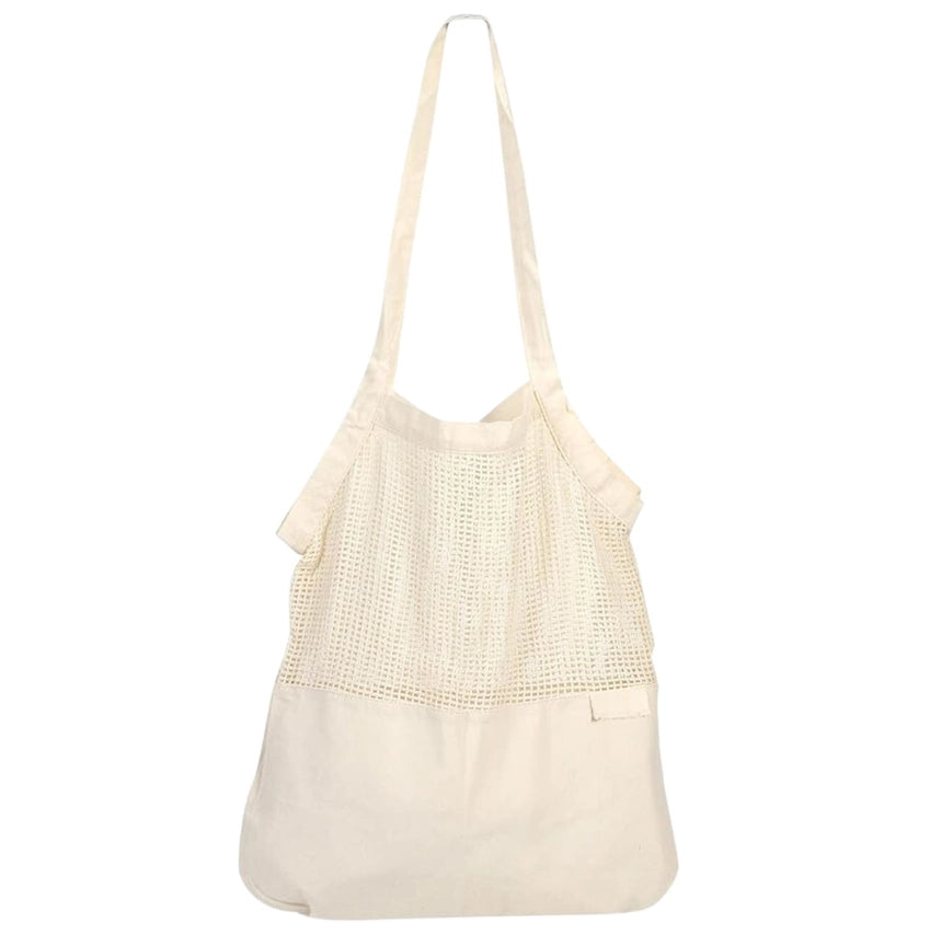 Shopping Bag, Organic Cotton Solid and Mesh