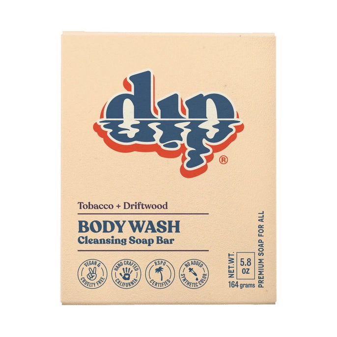 Body Wash Cleansing Soap Bar, Tobacco & Driftwood