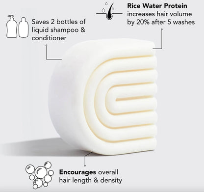 Rice Water Protein Conditioner Bar for Hair Growth