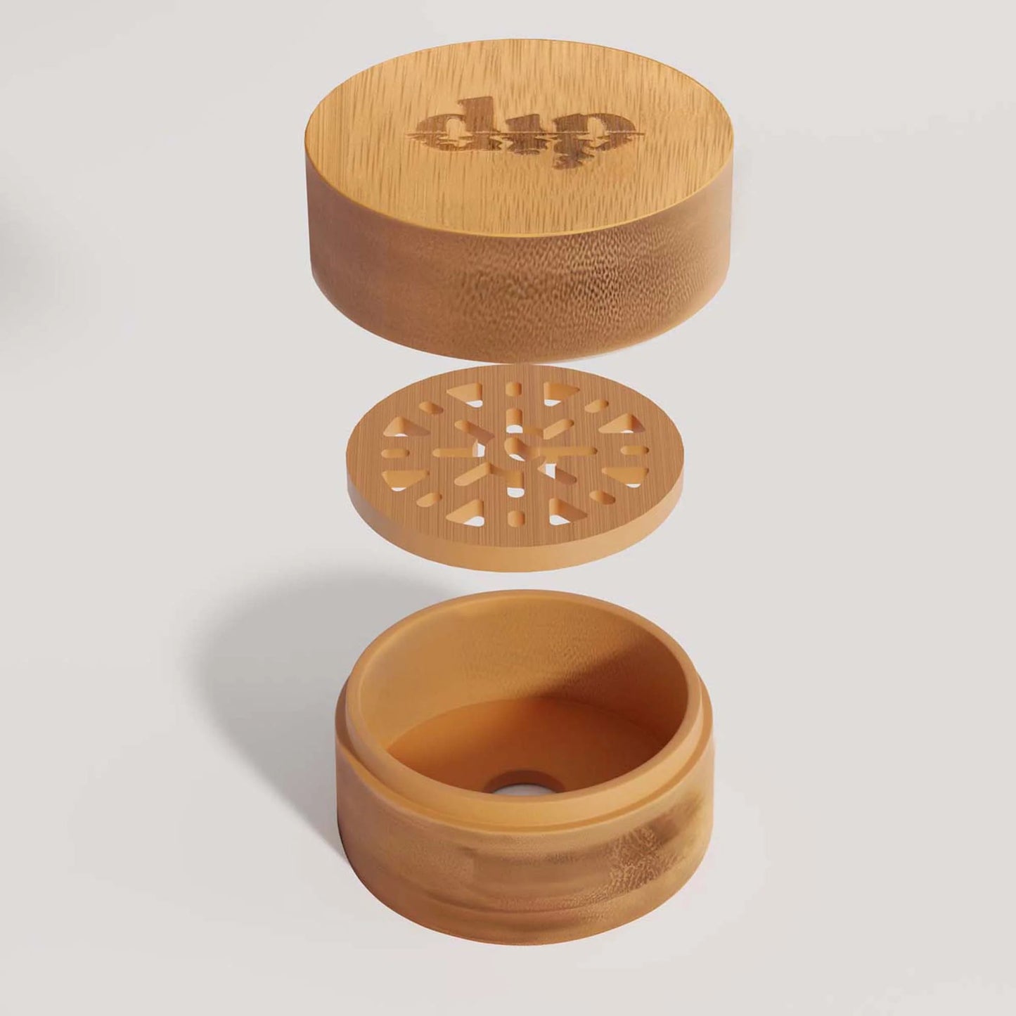 Mini Bamboo Travel Case w/ Coaster