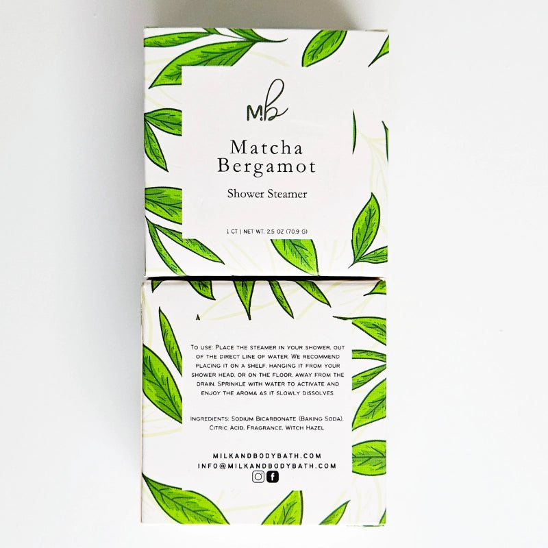 Shower Steamer, Matcha Bergamot