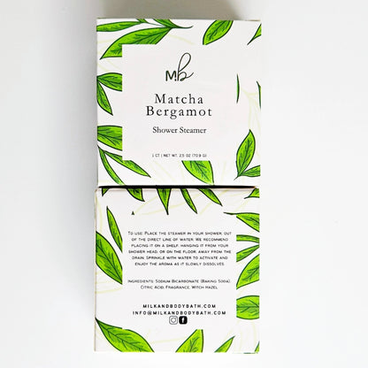 Shower Steamer, Matcha Bergamot