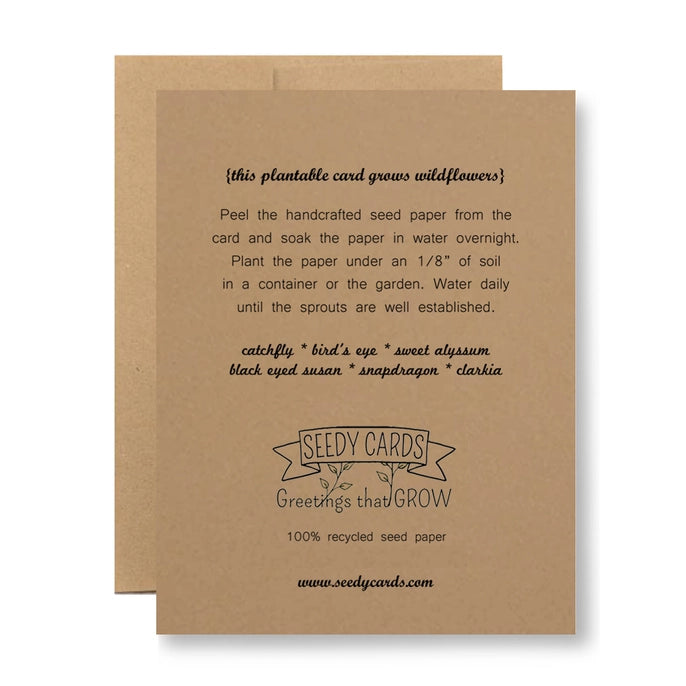 Plantable Greeting Card - A Nice, Normal Family