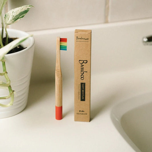 Bamboo Kids Toothbrush, Rainbow