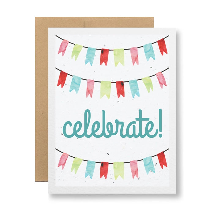 Plantable Greeting Card - Celebrate!