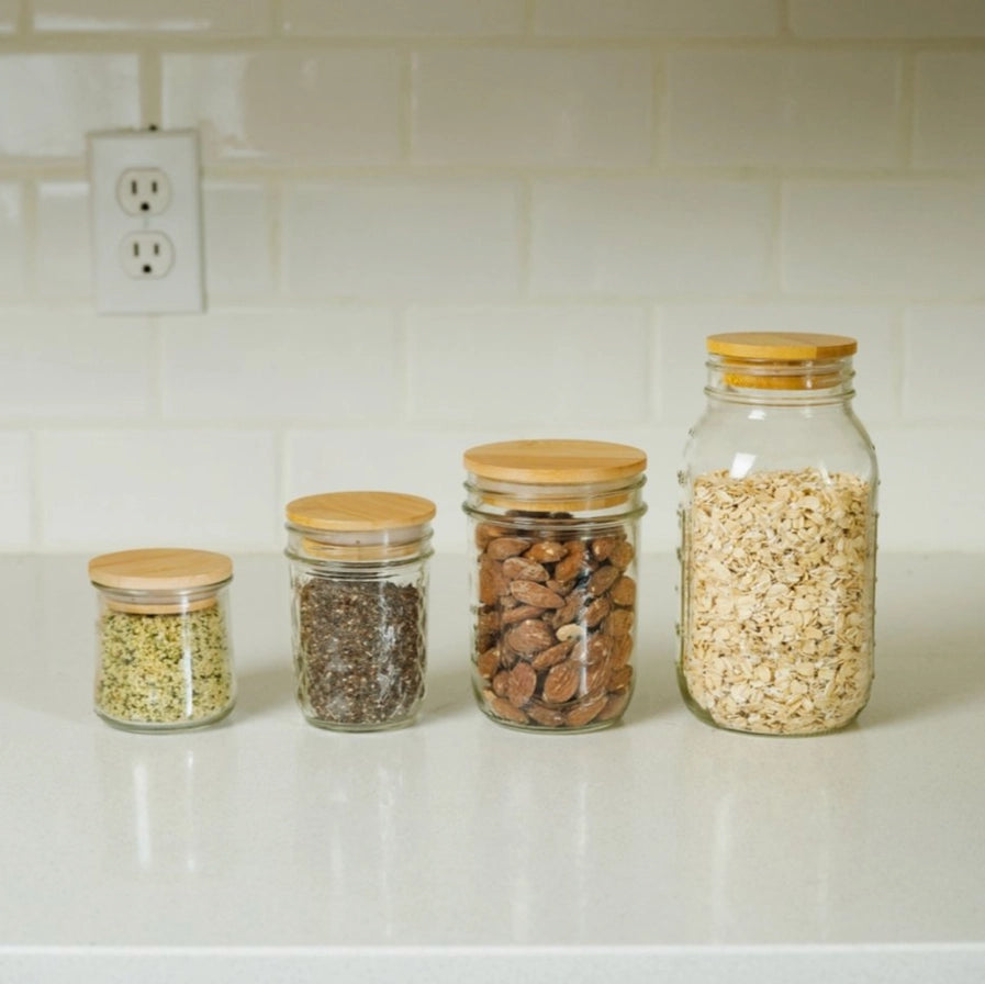 Bamboo Mason Jar Lids, Standard