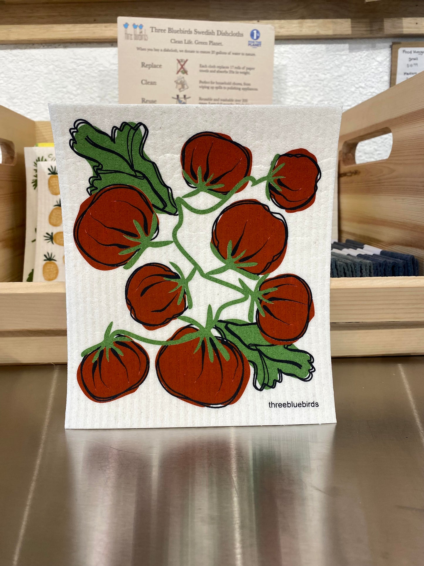 Swedish Dishcloth, Tomatoes